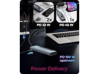 ICY BOX 11-i-1 USB Type-C HUB Dockingstasjon & USB-HUB