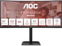 AOC 34" buet skjerm CU34E4CV Skjermer