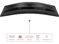 AOC 34" buet skjerm CU34E4CV Skjermer