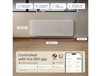 Mill Invisible Smart WiFi Gen 4 panelovn 2000W 2-pakke Panelovner