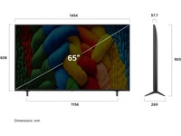 LG 65" NANO80 AI 4K NanoCell Smart TV (2025) 60 - 69 tommer TV