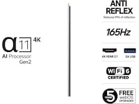 LG 83" G5 AI 4K OLED Smart TV (2025) Over 80 tommer TV