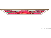 Samsung The Frame Pro 75" LS03FW + ramme Beige Wood 60 - 69 tommer TV