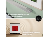 Samsung The Frame Pro 85" LS03FW + ramme Beige Wood 60 - 69 tommer TV