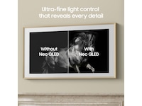 Samsung The Frame Pro 85" LS03FW + ramme Beige Wood 60 - 69 tommer TV