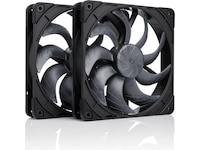 Noctua NF-A14x25 G2 PWM Sx2-PP chromax.black Vifte 2pk Vifter