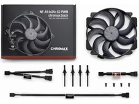 Noctua NF-A14x25r G2 PWM chromax.black Vifte Vifter