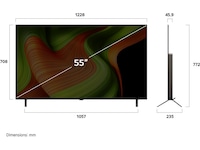 LG 55" B5 AI 4K OLED Smart TV (2025) -B-Grade Demo TV/projektor