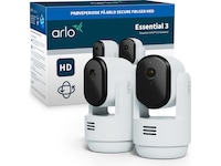 Arlo Essential 3 HD PTZ innendørs overvåkningskamera 2-pakning Overvåkningskameraer