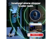 Arlo Essential 3 HD PTZ innendørs overvåkningskamera 2-pakning Overvåkningskameraer