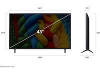 LG 43" NANO80 AI 4K NanoCell Smart TV (2025) + lydplanke 60 - 69 tommer TV