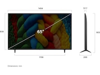 LG 65" NANO80 AI 4K NanoCell Smart TV (2025) + lydplanke 60 - 69 tommer TV