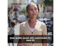 Sony LinkBuds Clip åpne øretelefoner (Gråbeige) Hodetelefoner