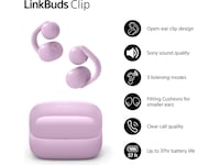 Sony LinkBuds Clip åpne øretelefoner (Lavendel) Hodetelefoner