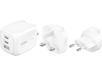 Belkin BoostCharge Pro GaN 70W vegglader + reiseadapter Mobilladere