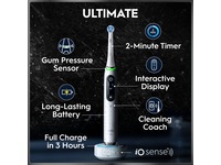 Oral-B iO10 elektrisk tannbørste (hvit) Tannbørstehoder