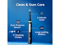 Oral-B iO3 elektrisk tannbørste (sort) Tannbørstehoder