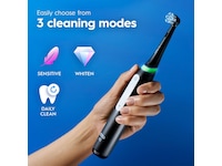 Oral-B iO3 elektrisk tannbørste (sort) Tannbørstehoder