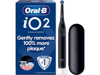 Oral-B iO 2 elektrisk tannbørste (Night Black) Tannbørstehoder