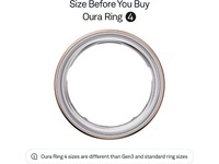 Oura Ring 4 Smart Ring str. 5 (rosegull) -B-Grade Demo tilbehør til mobiler & klokker