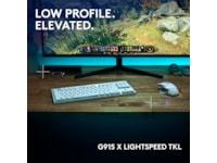 Logitech G915 X Lightspeed TKL Trådløst Gamingtastatur (hvit) -B-Grade Demo tastatur