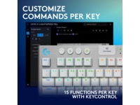 Logitech G915 X Lightspeed TKL Trådløst Gamingtastatur (hvit) -B-Grade Demo tastatur