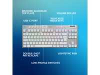 Logitech G915 X Lightspeed TKL Trådløst Gamingtastatur (hvit) -B-Grade Demo tastatur