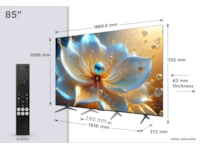TCL 85" T8C 4K QLED Google TV (2025) Over 80 tommer TV