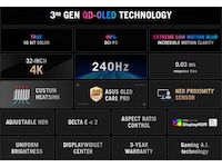 ASUS 32" 4K gamingskjerm ROG Strix XG32UQDMS -B-Grade Demo skjermer