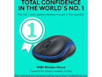 Logitech M185 Trådløs Mus Blå Mus