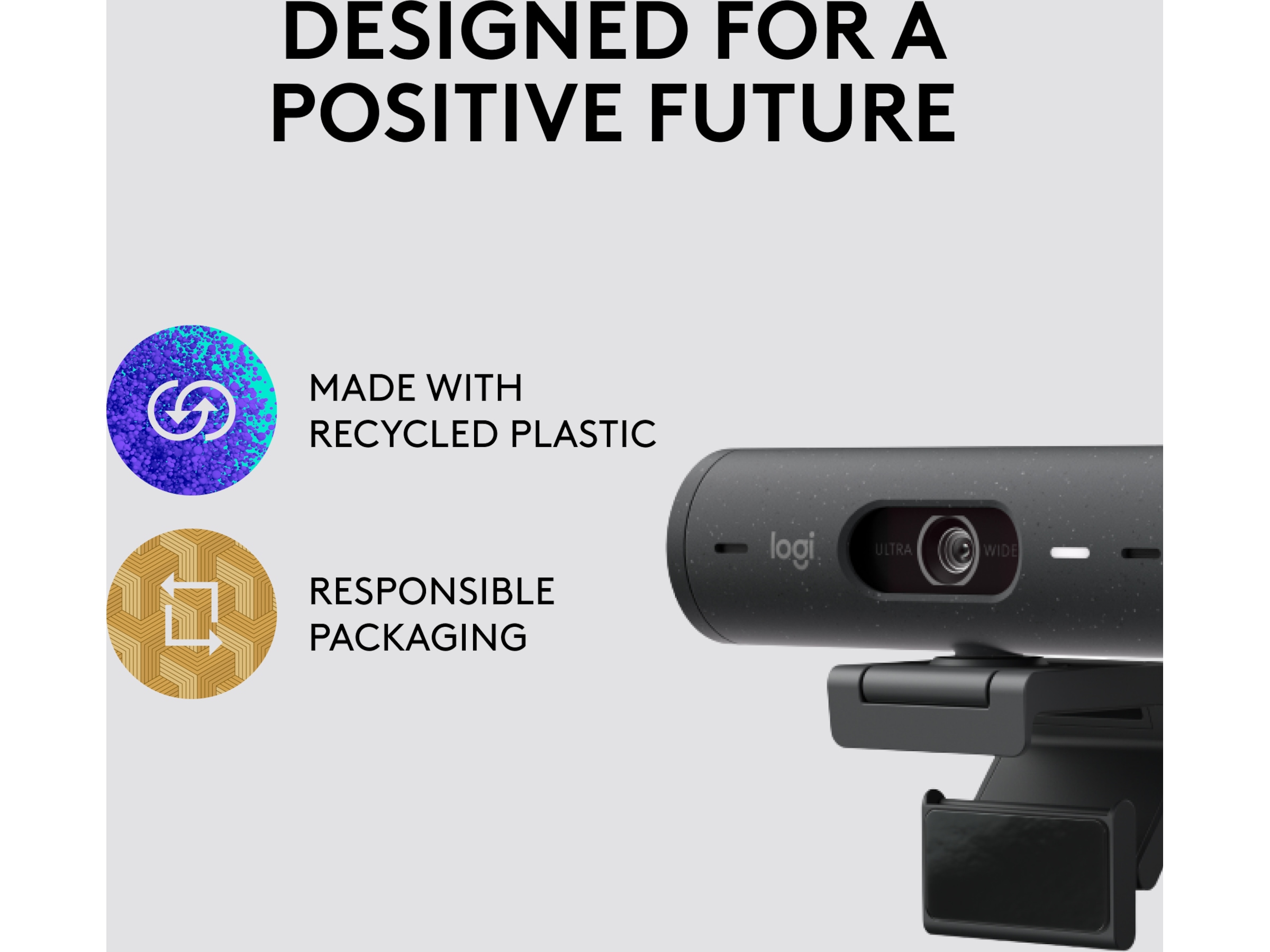 Logitech Brio 500 webkamera (graphite) Webkamera