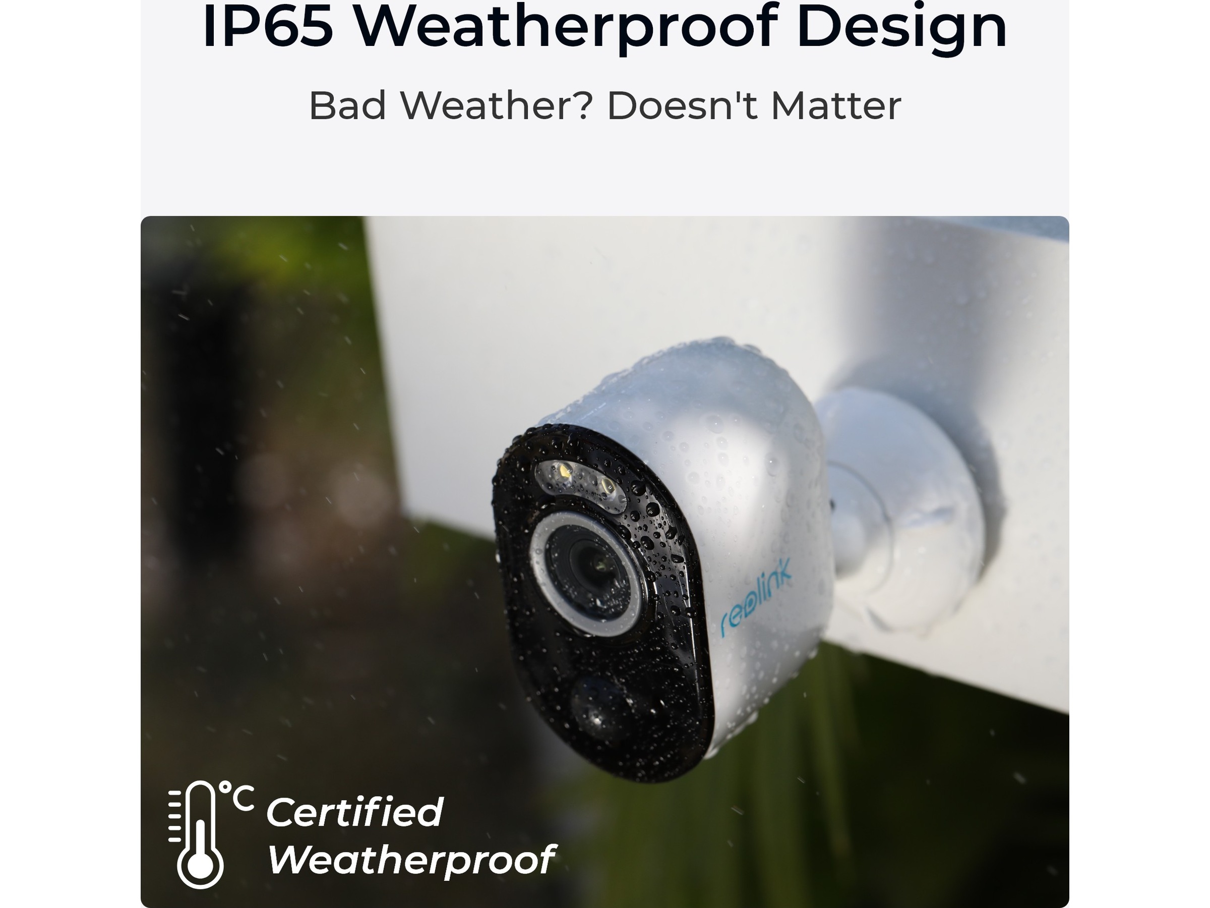 Reolink Argus 3 Pro Smart 2K trådløs utendørs overvåkningskamera Overvåkningskameraer