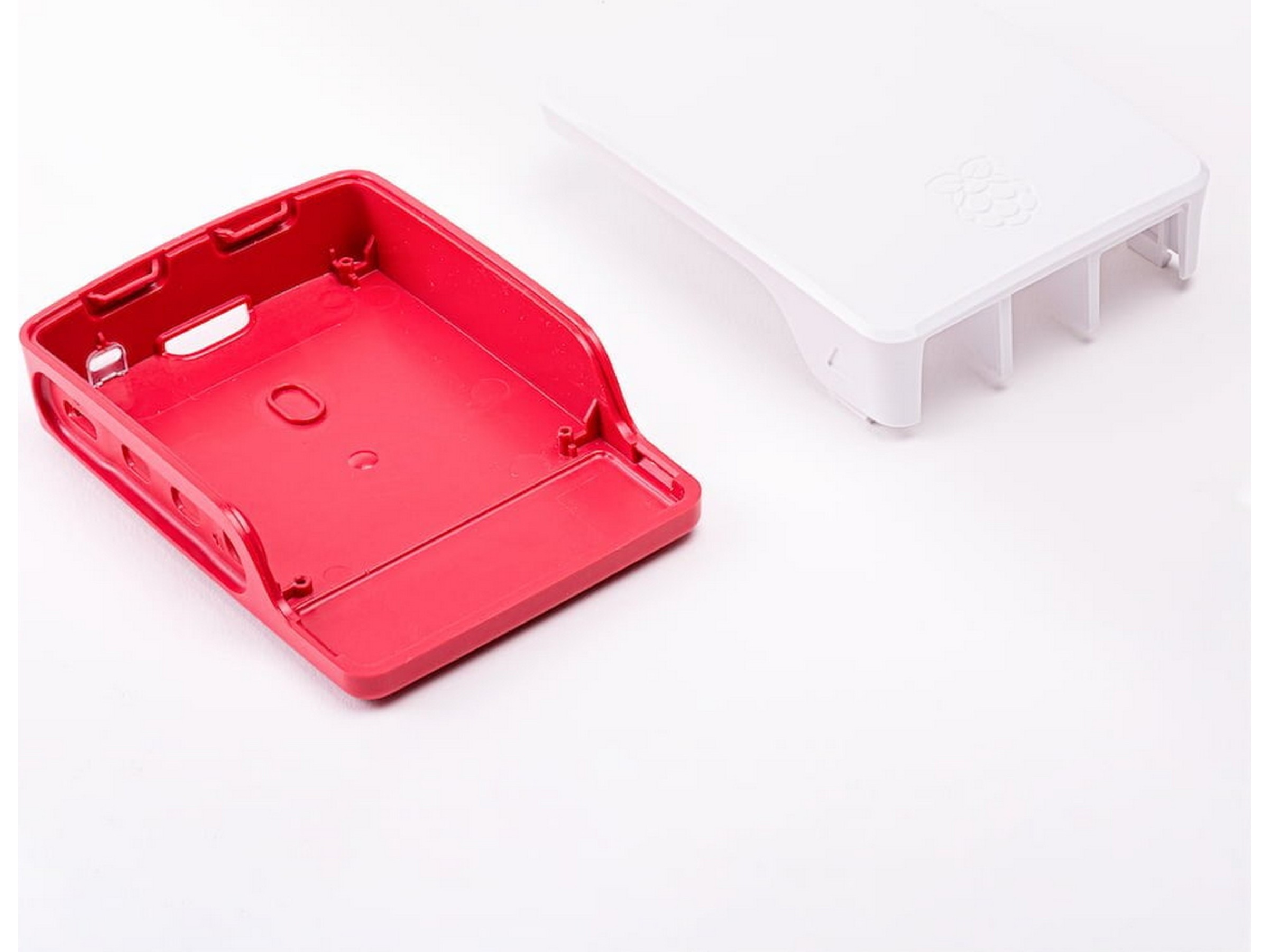 Raspberry Pi 4 B offisiell case (rød/hvit) Tilbehør