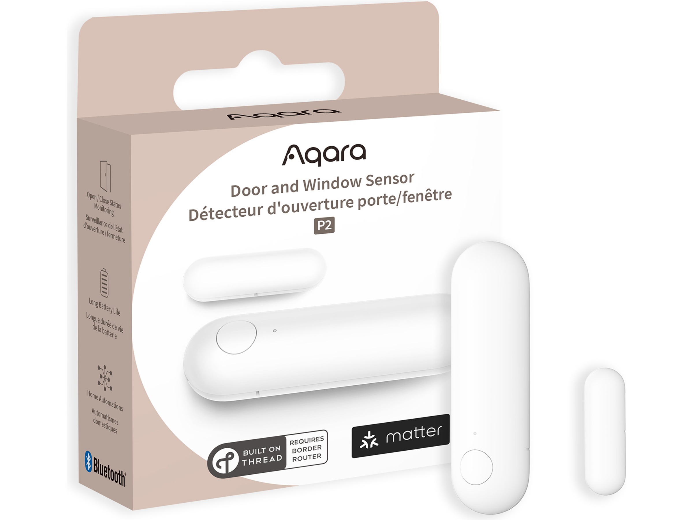 Aqara Dør- og vindussensor P2 (hvit) Sensorer