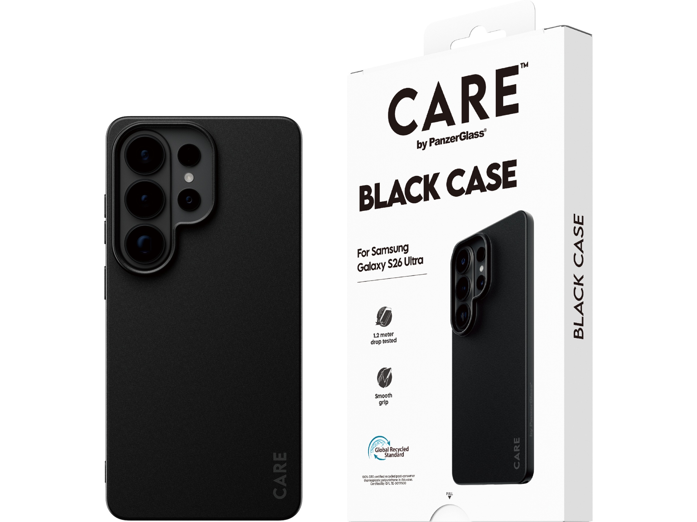 PanzerGlass CARE Galaxy S26 Ultra TPU-deksel (sort) Deksel til mobiltelefon