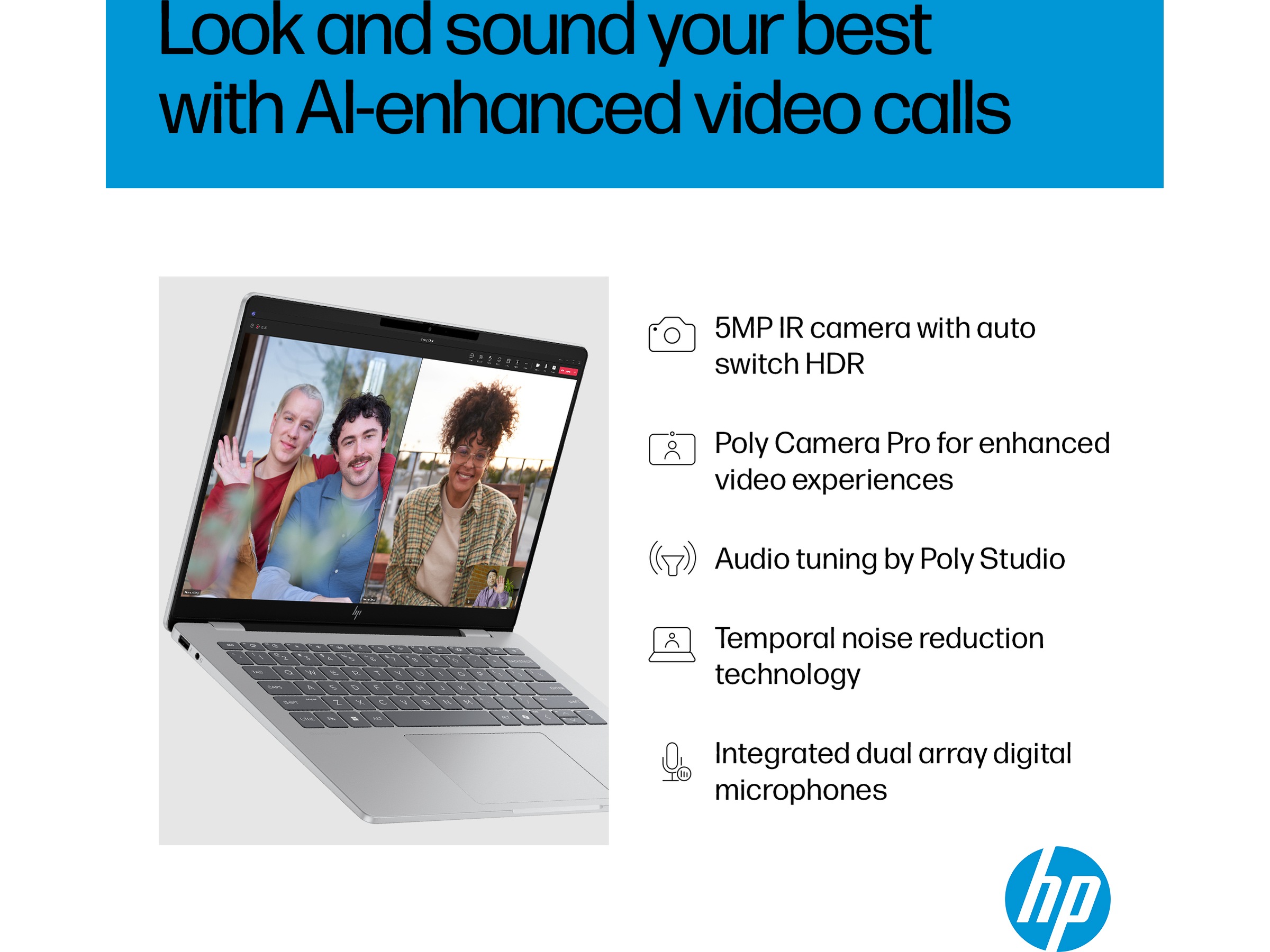 HP OmniBook 7 AI 14-fr0071no 14" 2K OLED -B-Grade Demo bærbar PC