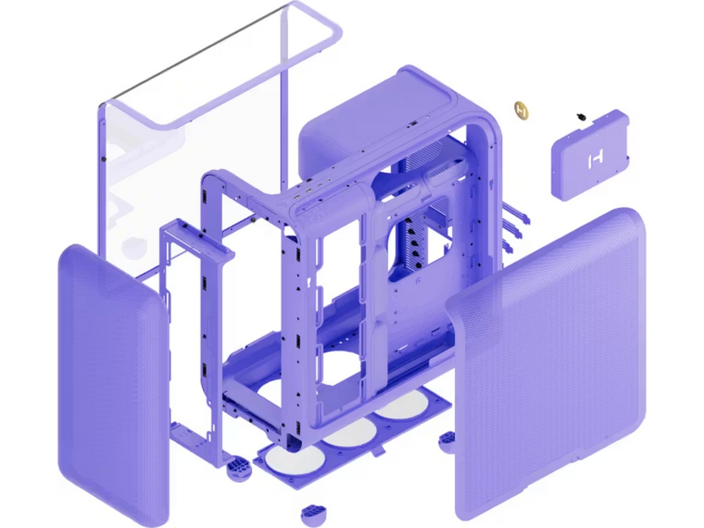 HYTE X50 Mid Tower (lilla) Midi tower
