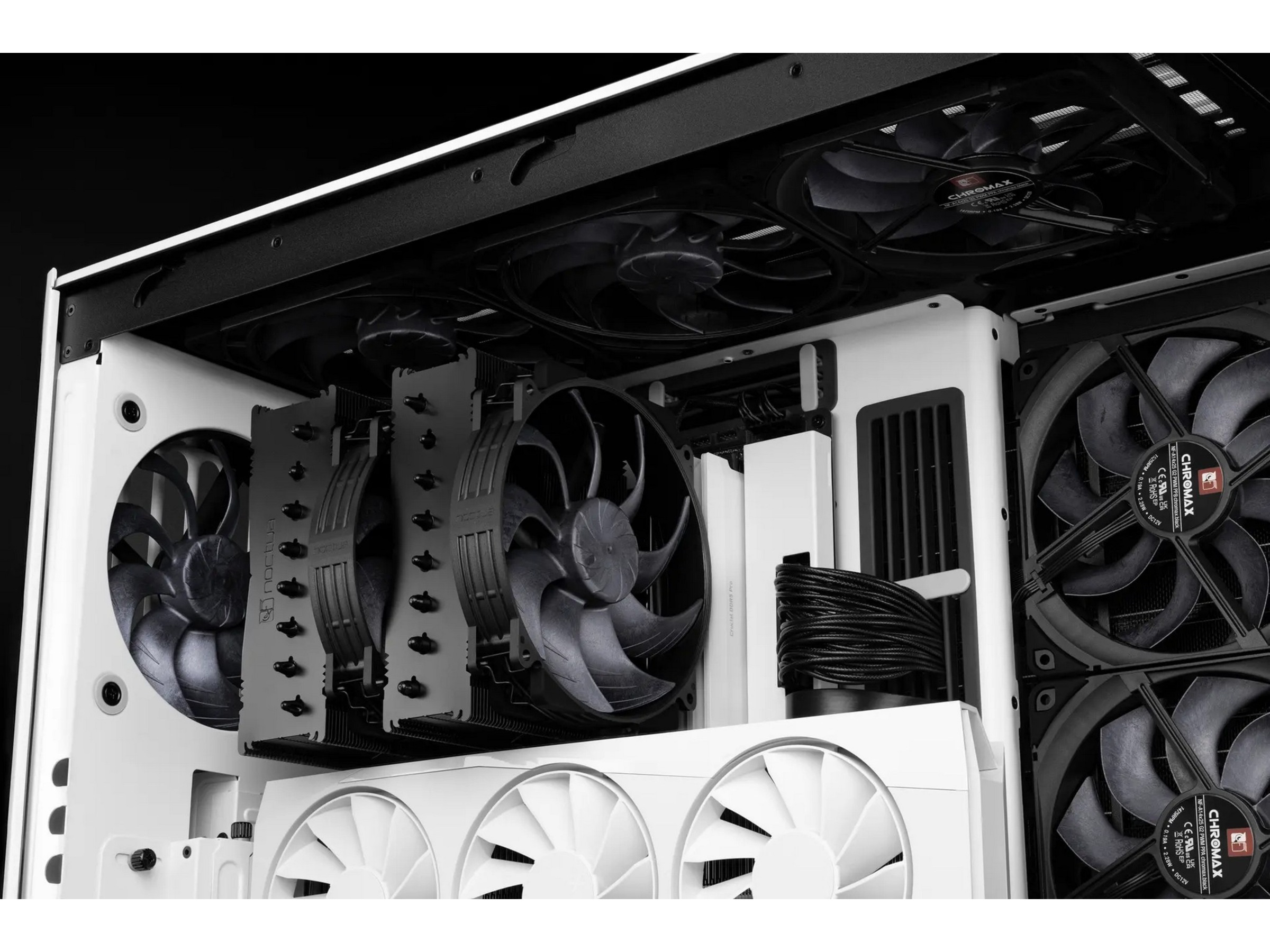 Noctua NF-A14x25r G2 PWM chromax.black Vifte Vifter