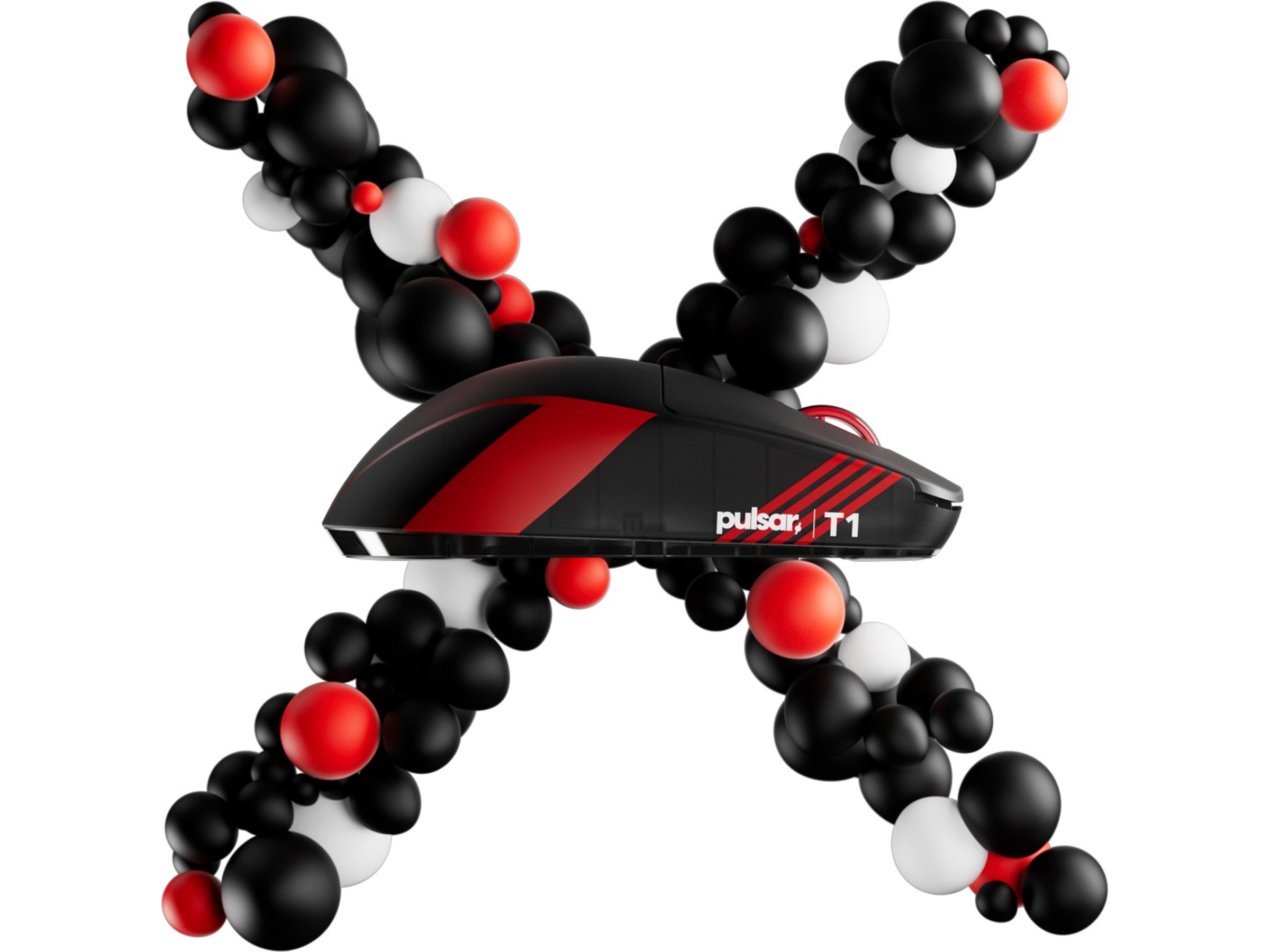 Pulsar X2 CRAZYLIGHT Mini Trådløs Gamingmus T1 Edition (sort) Gaming Mus