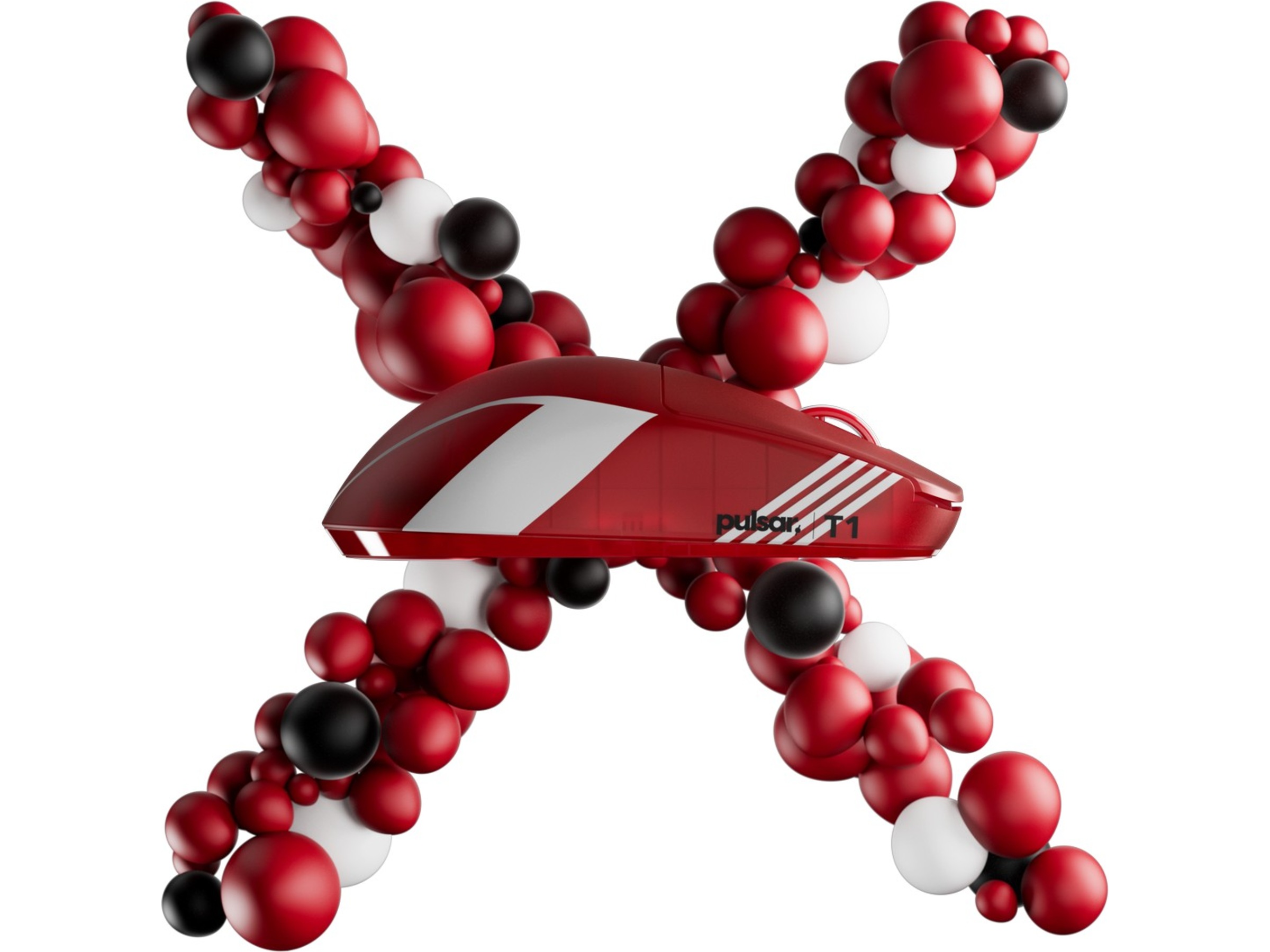 Pulsar X2 CRAZYLIGHT Mini trådløs gamingmus T1 Edition (rød) Gaming Mus