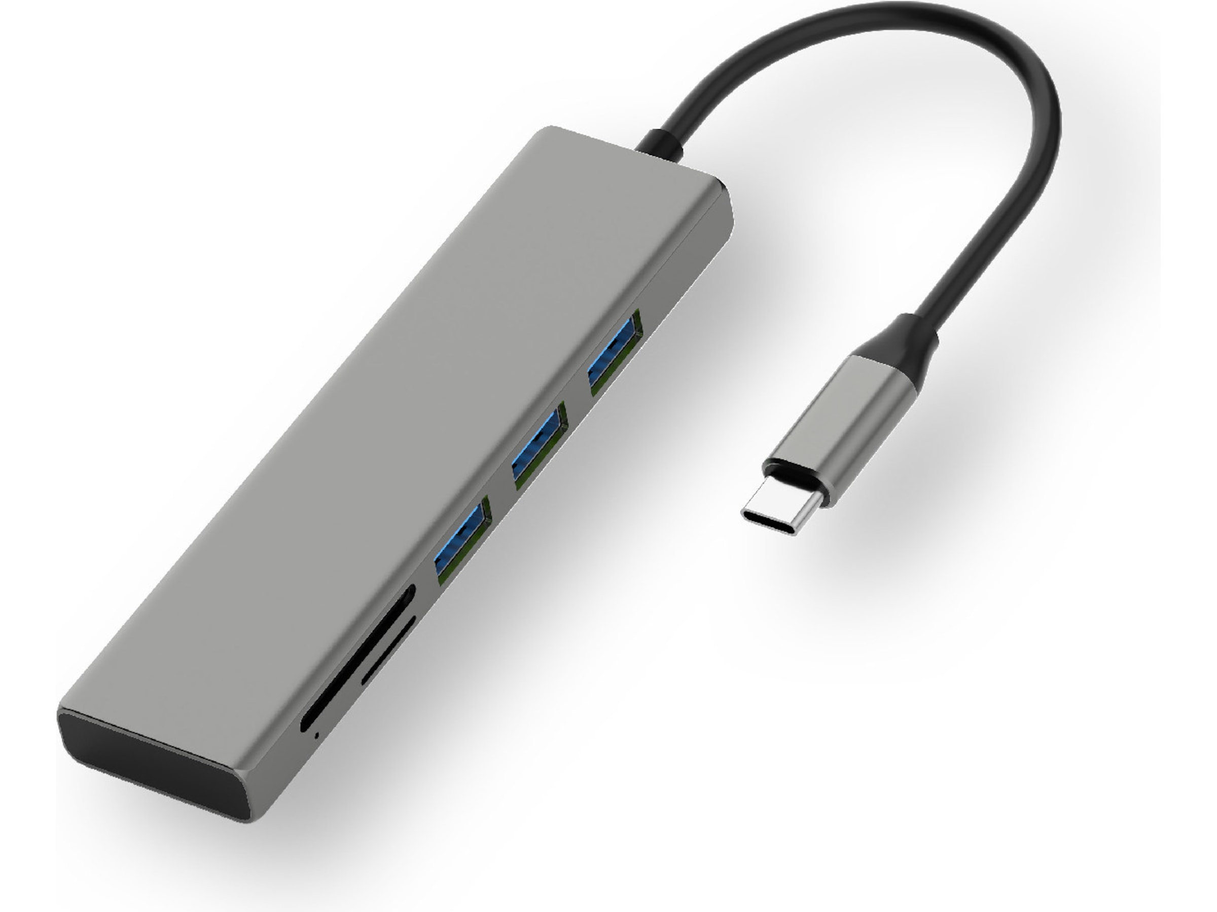 Andersson USB-C Hub (grå) Dockingstasjon & USB-HUB