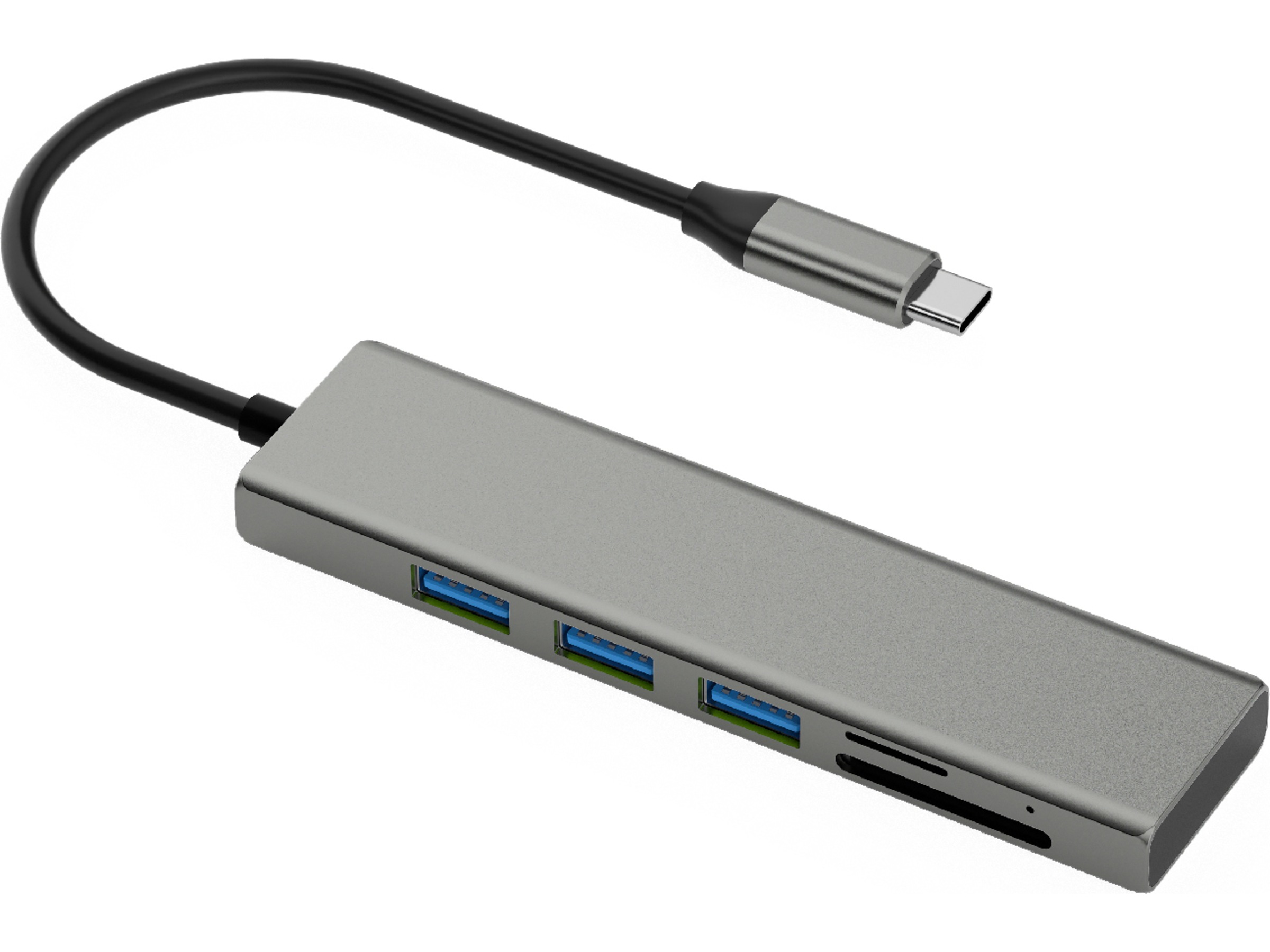 Andersson USB-C Hub (grå) Dockingstasjon & USB-HUB