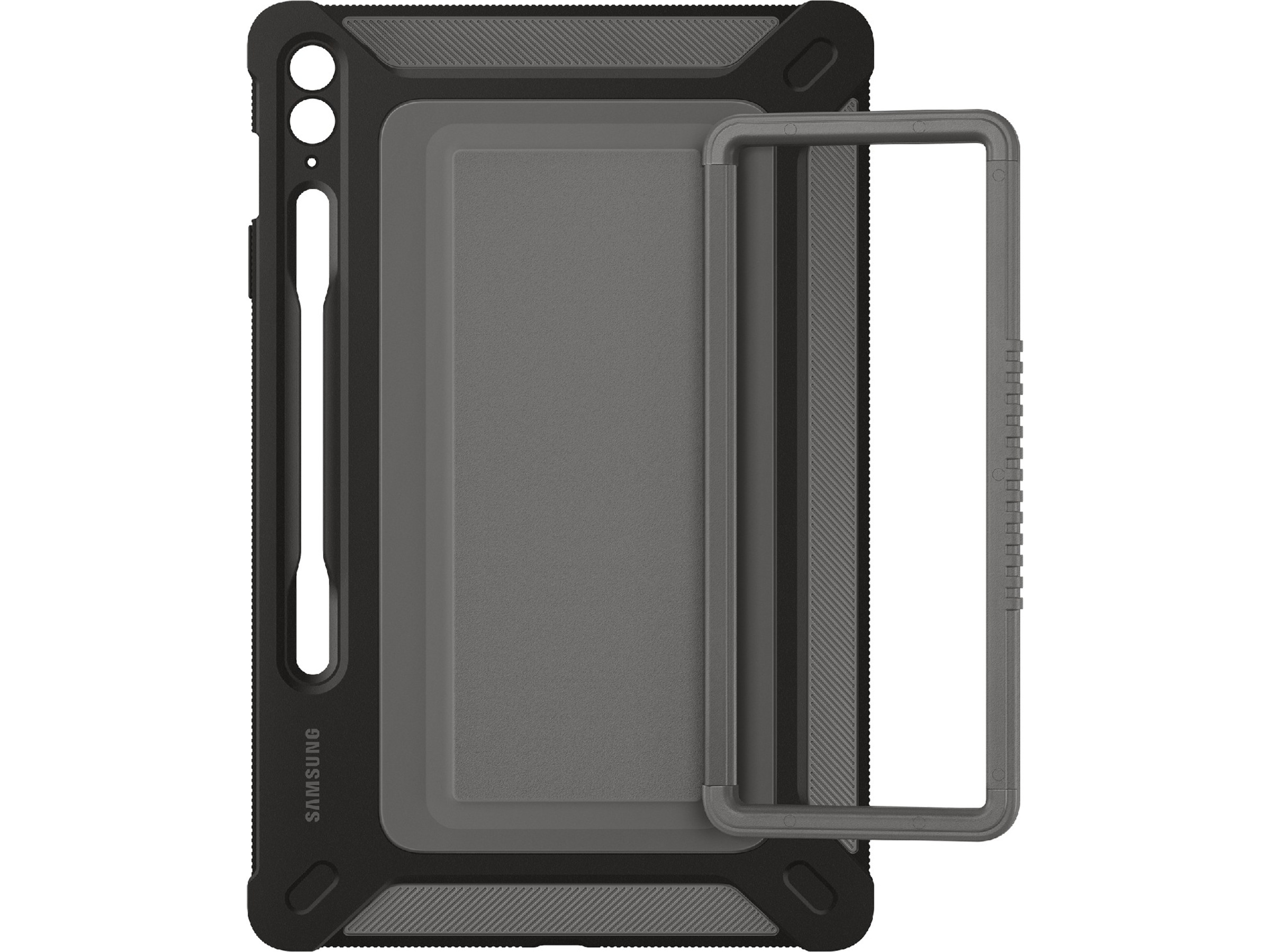 Samsung Galaxy Tab S9 FE+ Outdoor Cover (sort/grå) Deksel til nettbrett