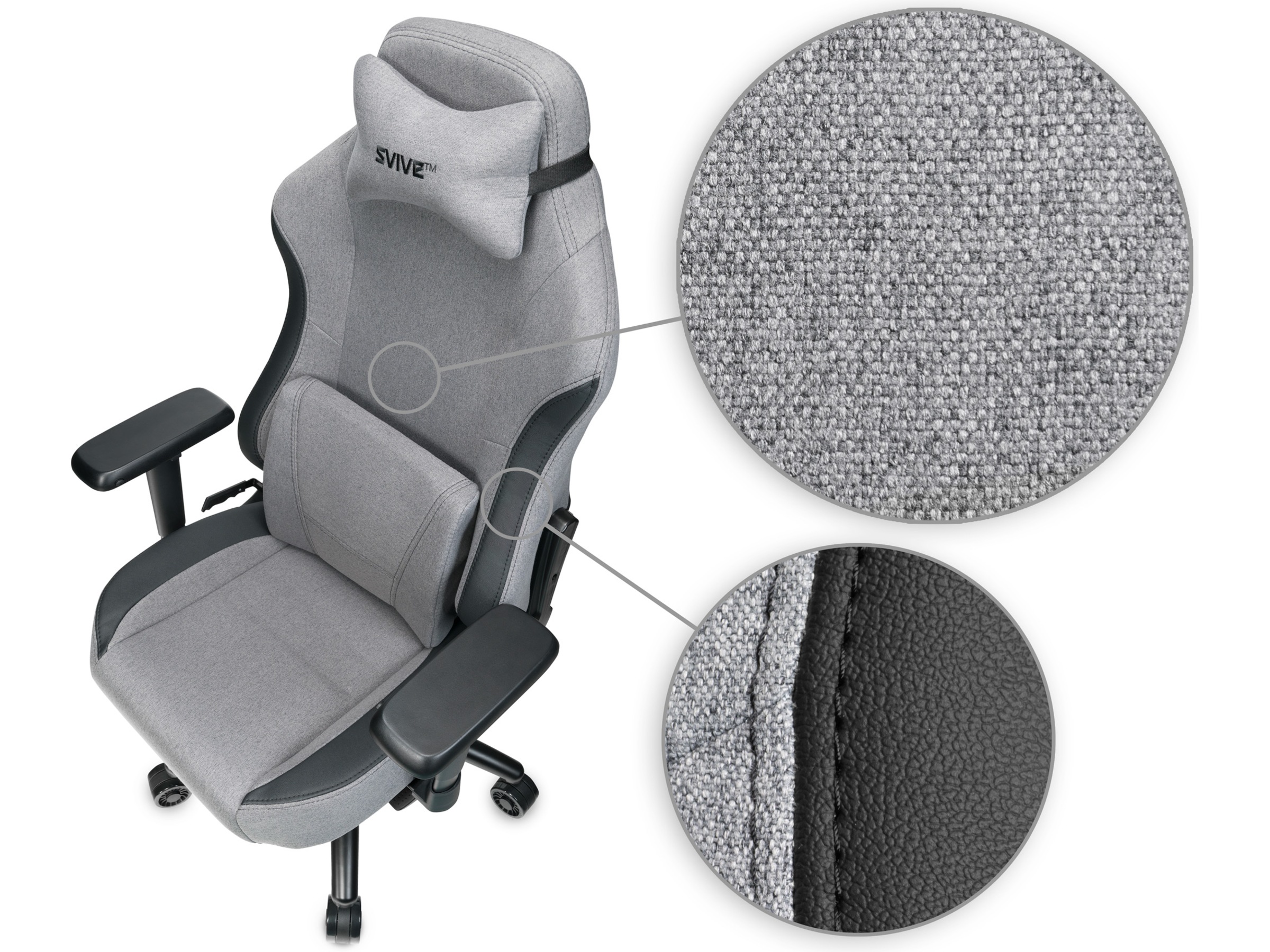 Svive Gemini Gamingstol (mørk grå) Gamingstoler