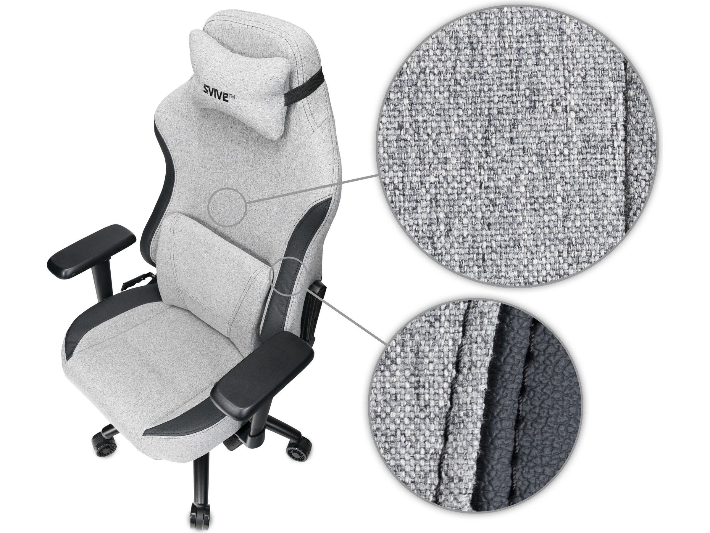 Svive Gemini Gamingstol (lys grå) Gamingstoler