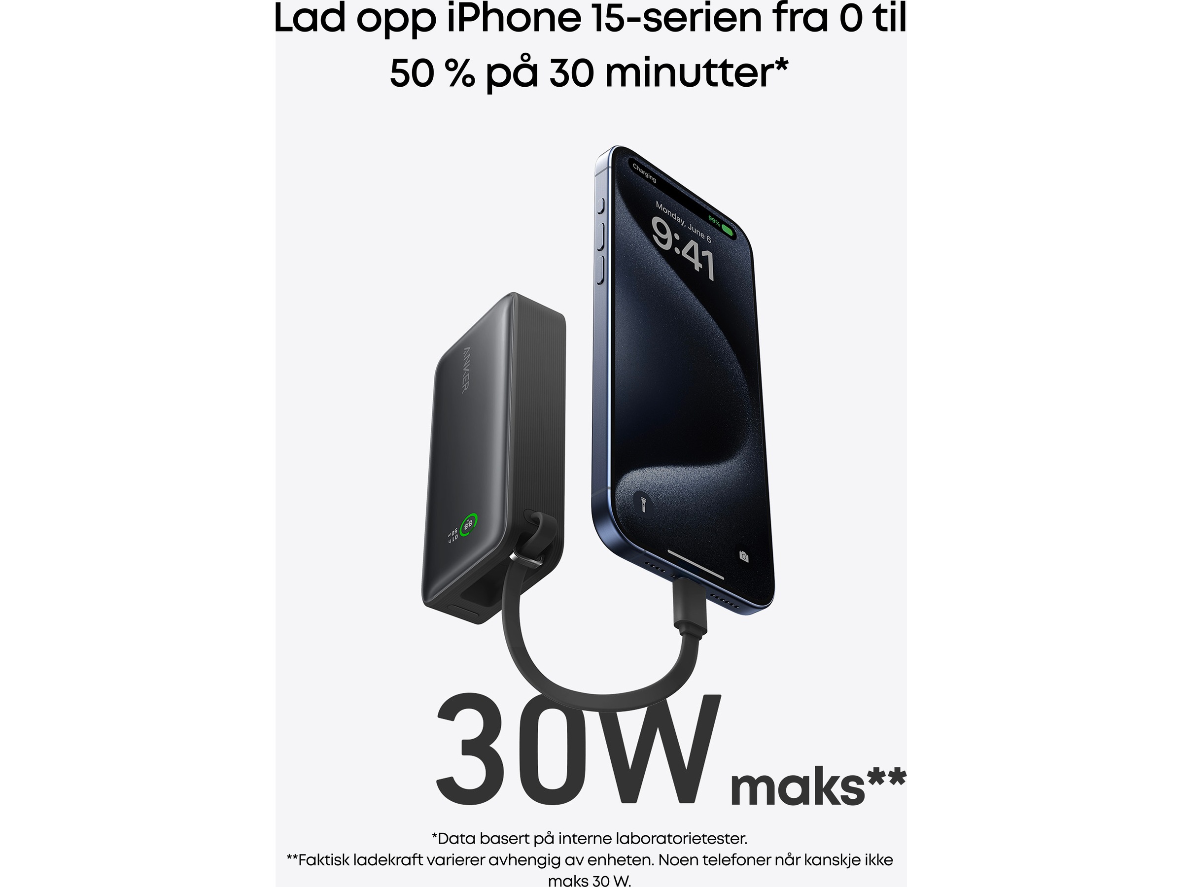 Anker 545 Nano Powerbank 10000mAh (grønn) Powerbank