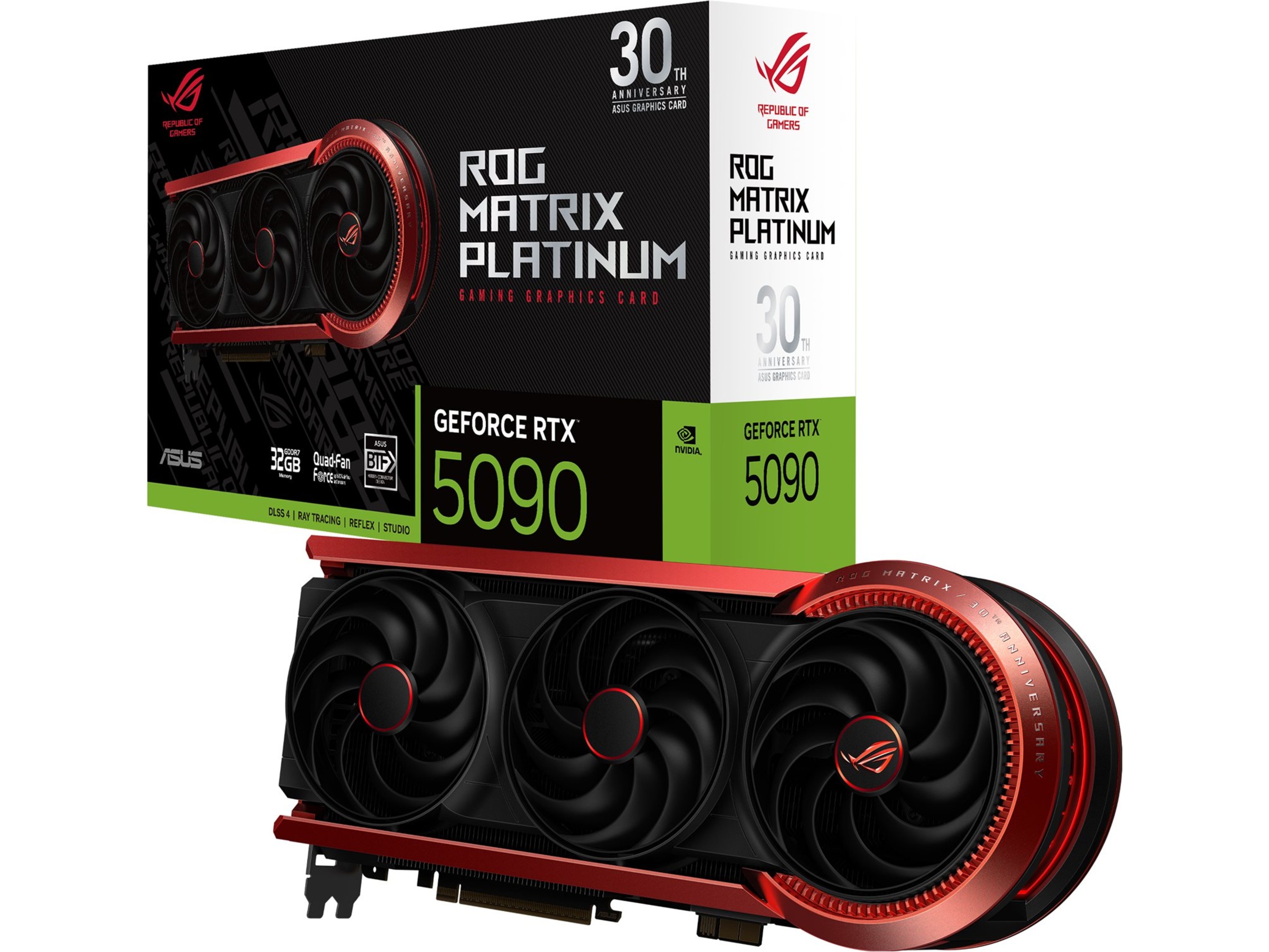Asus ROG Matrix GeForce RTX 5090 30th Anniversary Edition Skjermkort