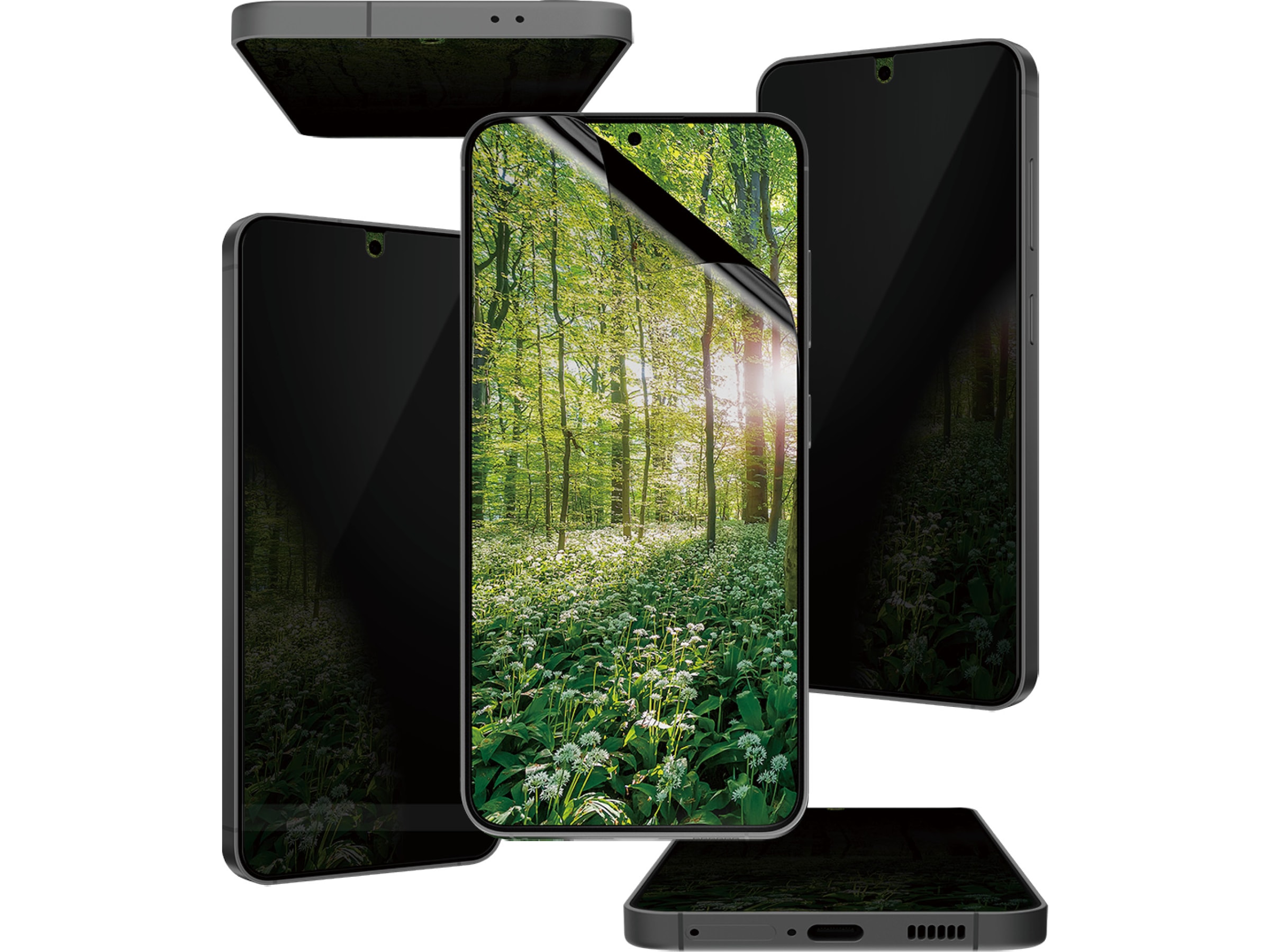 PanzerGlass Galaxy S25 / S24 ECO MATRIX 4-veis Privacy Skjermbeskytter Skjermbeskyttelse