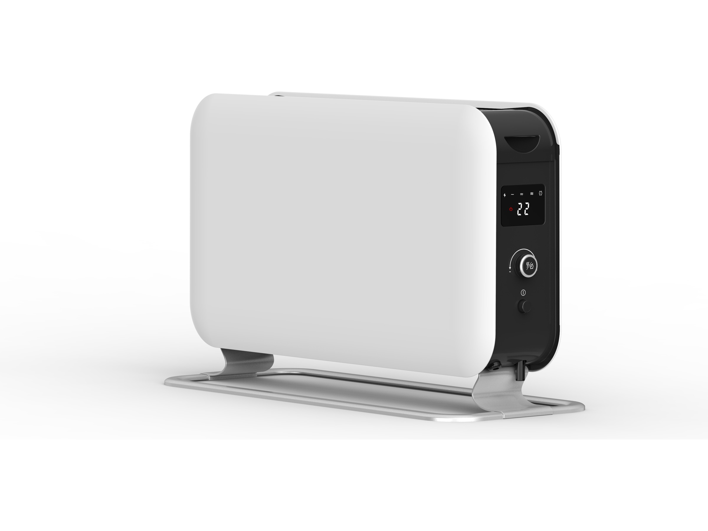 Mill Instant Max gulvovn 2200W Led (hvit) Frittstående varmeovner