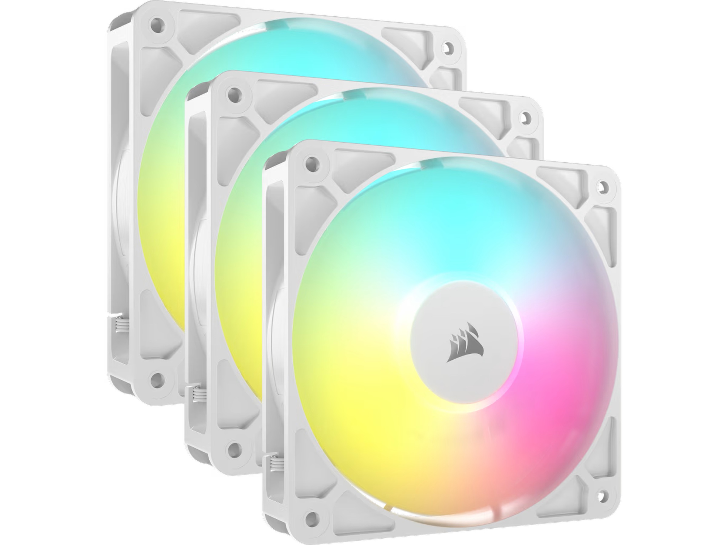 Corsair RS120 ARGB Vifte 3pk (hvit) Vifter